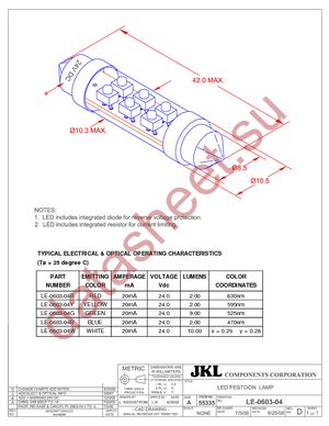 LE-0603-04Y datasheet  